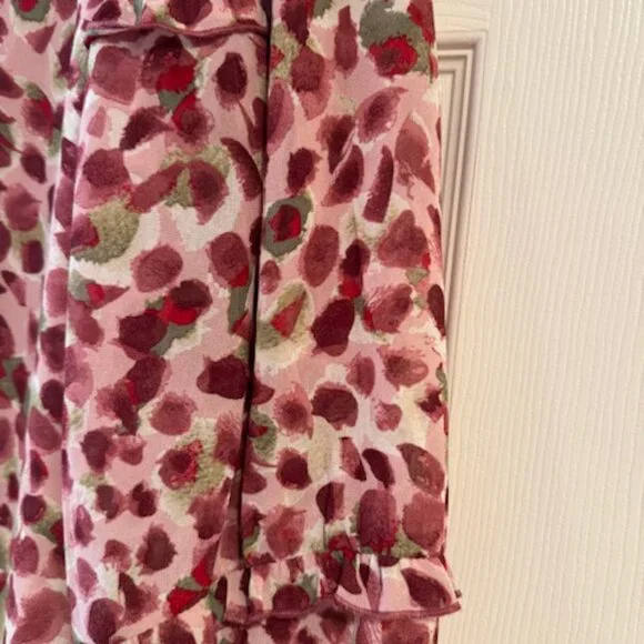 Belle by Kim Gravel Savanna Print Blouse with Ruffle Detail - Picture 2 of 2